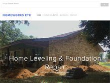 Tablet Screenshot of homeworksfoundation.com